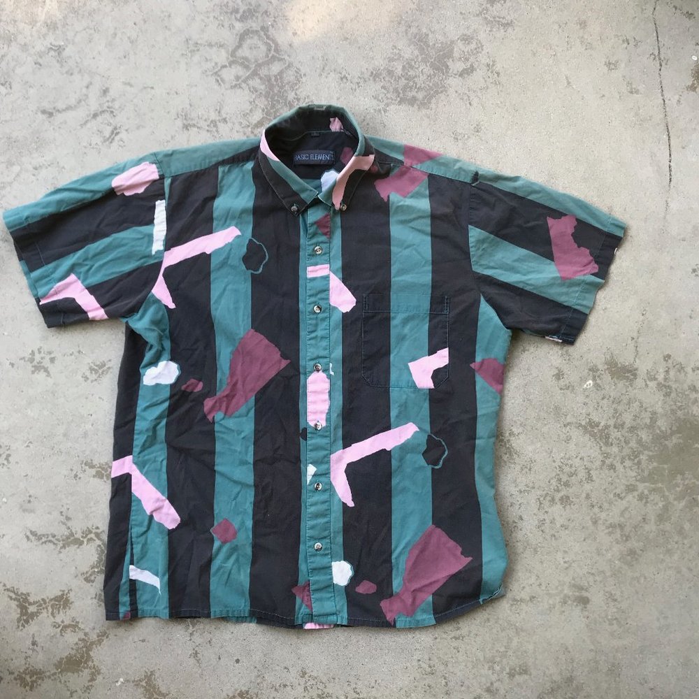 Wide Stripe Printed Shirt